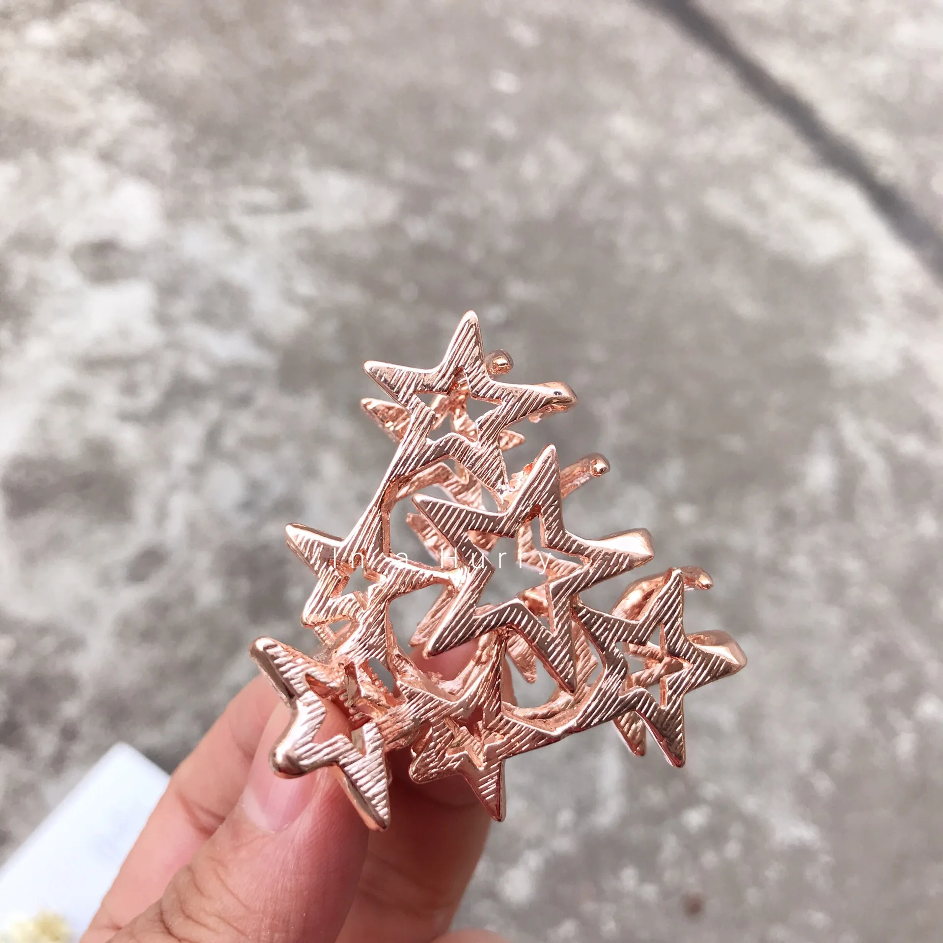 Заколка для волос в стиле ретро с пятиконечной звездой металлическая заколка