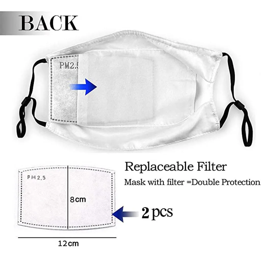 

10pc Washable Reusable Mouth Mask Flower Face Mask Dustproof Windproof Foggy Haze Anti-spitting Protective Mask Mascarilla