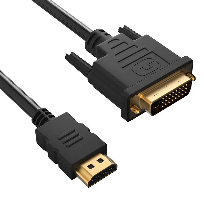 HDMI к DVI-D видео кабель адаптер папа DVI Мужской Кабель HDMI-DVI 1080p для ЖК-и светодиодный