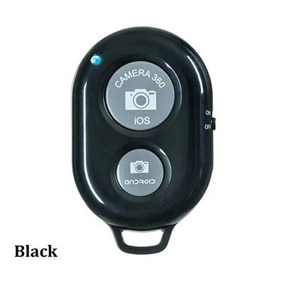 Black Камера смартфона пульт дистанционного управления затвора для беспроводной Bluetooth селфи палка монопод совместимый Android IOS iPhone Xr iPhone 8 - Цвет: Black