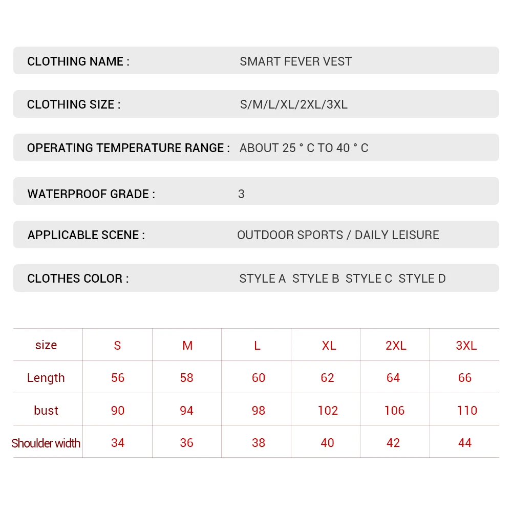 

New Electric Heated Vest Heating Waistcoat USB Thermal Warm Cloth Winter Motorcycle Jacket Heating Vest for Skiing