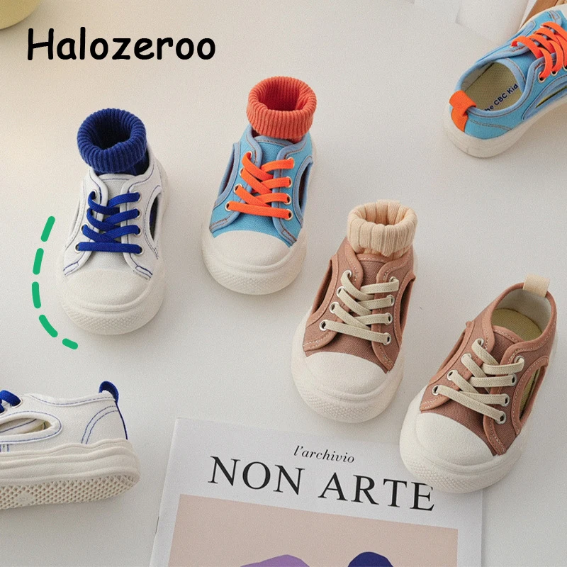 

Spring Kids Casual Sneakers Baby Girls Blue Canvas Shoes Children Brand Sport Sneakers Toddler Boys Slip On Sneakers Trainers