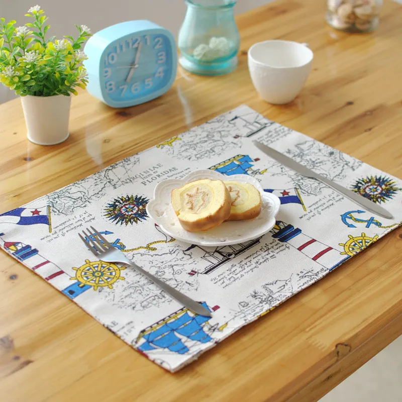 

Салфетка в европейском и средиземноморском стиле из хлопка и льна, салфетка в западном стиле