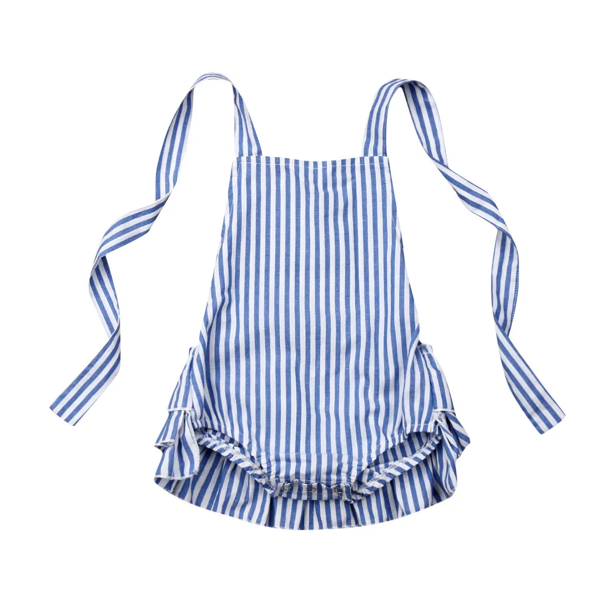 Модный дизайн для малышей детей младенцев девочек одежда без рукавов синяя