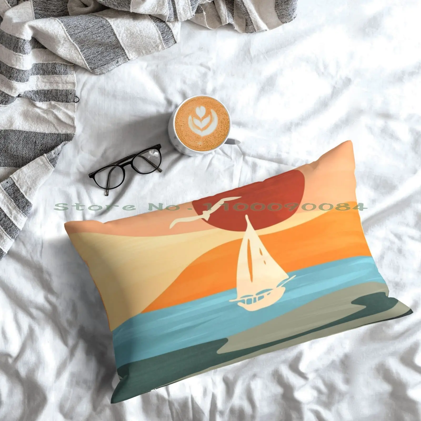 Живите на солнышке плавайте в море пейте дикий воздух. Чехол для подушки 20x30 50*75