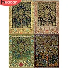 Алмазная вышивка HUACAN, картина с квадратнымикруглыми стразами, мозаика по дереву, пейзаж, вышивка крестиком, картина для домашнего искусства