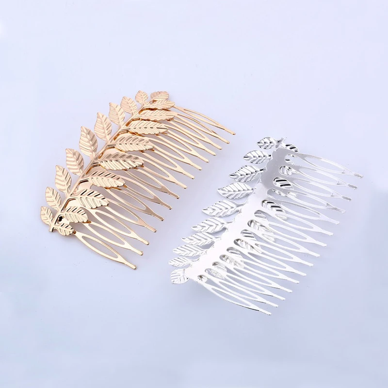 Women Wedding Hair Combs Metal Tree Leaf Hair Accessories for Bridal Flower Headpiece Bride Hair ornaments Jewelry Silver Color images - 6