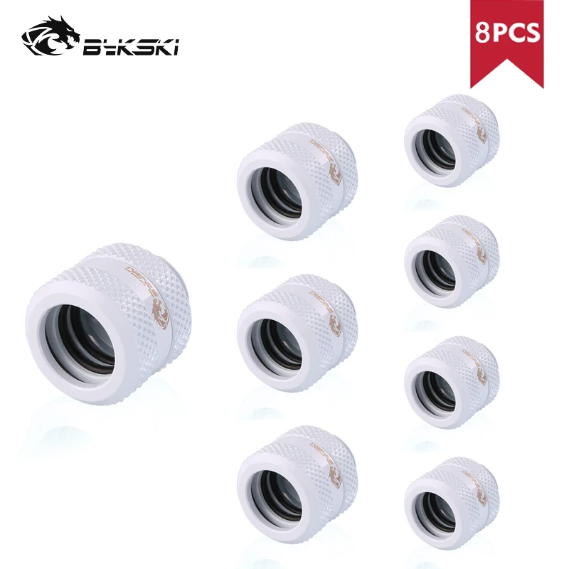 

Bykski Extended Type Hard Tube Fittings, G1/4 Adapters For OD 16mm 14mm 12mm Hard Tubes B-HTJV2 8pcs/lot For Water Cooling