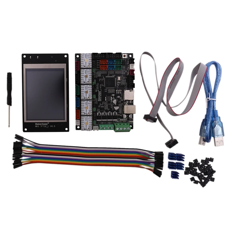 3D принтер MKS SGEN L 32 бит материнская плата + TMC2209 V1.2x5 Драйвер TFT дисплей|Кабели VGA| |