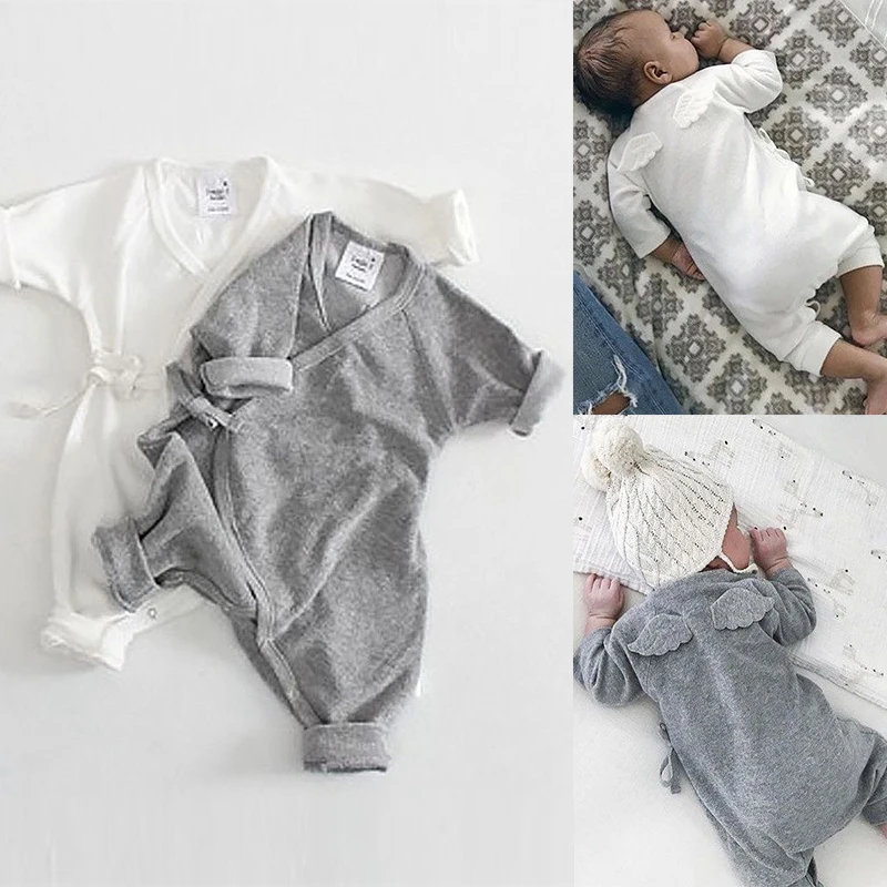 Комбинезон для новорожденных комбинезон с длинными рукавами хлопковые пижамы