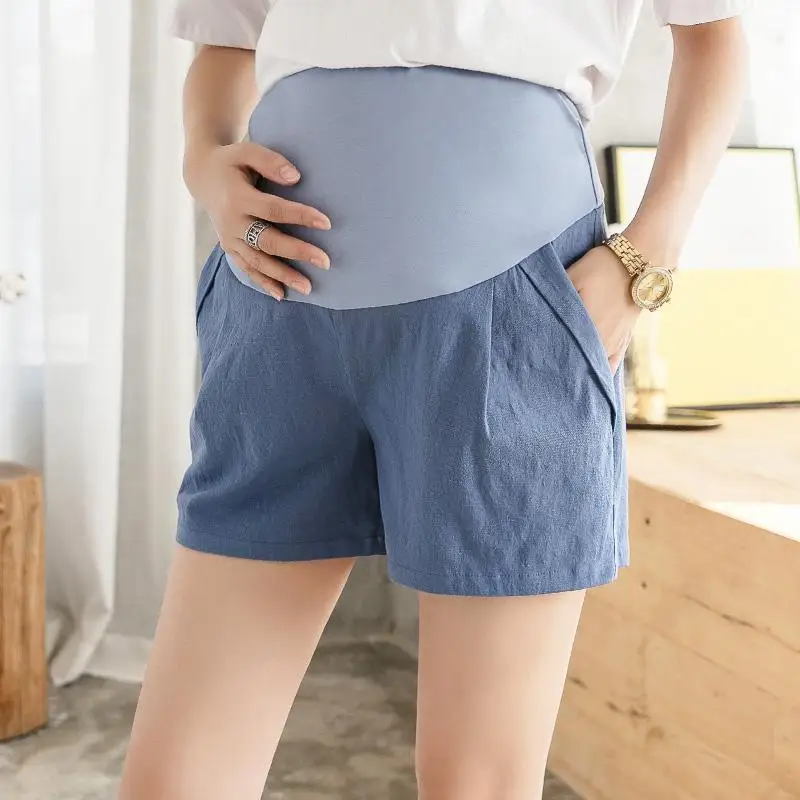 

Pregnant Women's Shorts Summer Wear Cotton and linen Denim Pants Summer Wear Thin Loose Cool Pants for Pregnant Women Clothes