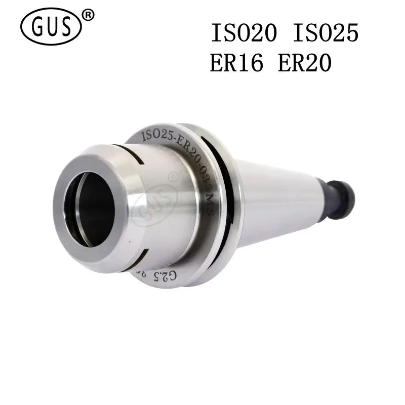 

1PCS precision 0.002 high speed toolholder ISO20 ER20 ISO25 ISO20 ER16 Collet Chuck Balance G2.0/40,000RPM ISO Spindle holder