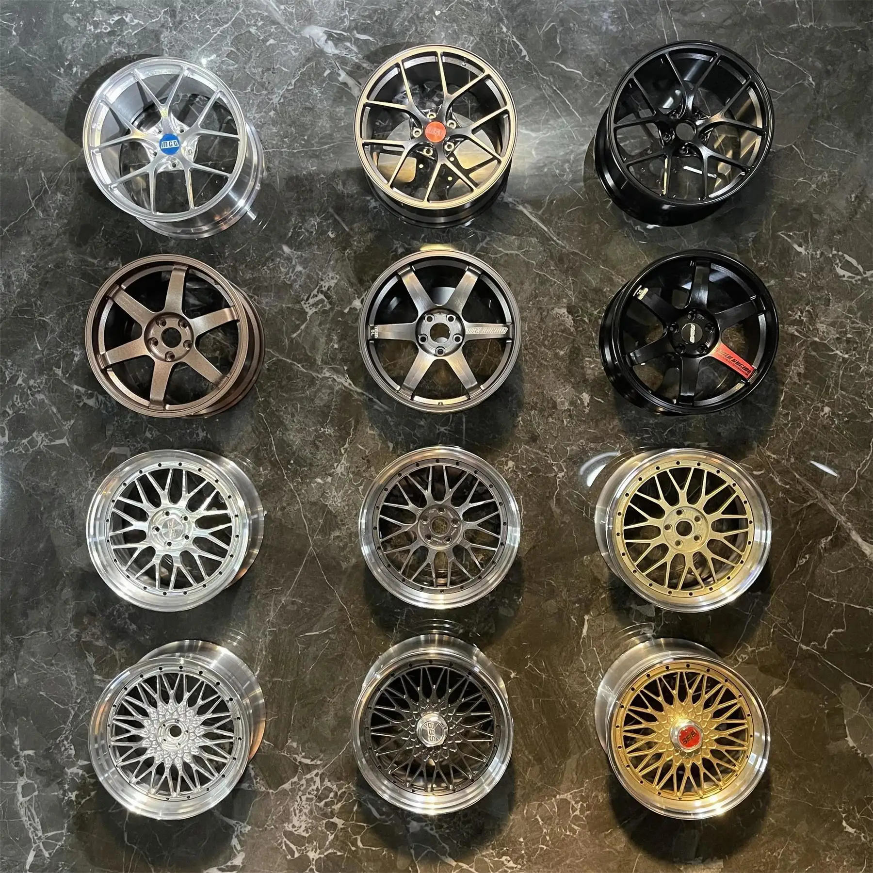 Новинка 1/5 модель автомобиля BBS металлическая кованая колеса индивидуальная