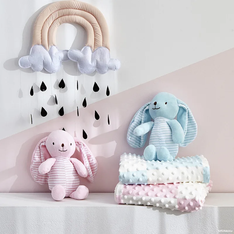 

Baby Blanket With Comfort Toy Newborn Swaddle Wrap Super Soft Toddler Infant Bedding Quilt For Bed Sofa Stroller Blankets