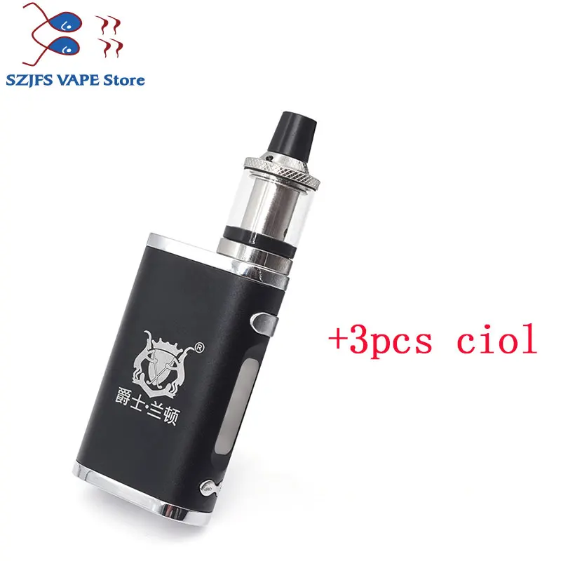 kit with 3 pcs ciol Электронная сигарета JSLD 80 Вт комплект vape встроенный аккумулятор 2000 мАч коробка мод Большой дым паровой vape комплект VS TXW 80 Вт электронная сигарета - Цвет: kit with 3 pcs ciol