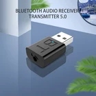 Беспроводной USB Bluetooth приемник 3 в 1 адаптер Dongle 3,5 мм AUX для ТВ ПК наушники для дома стерео автомобиля HIFI аудио