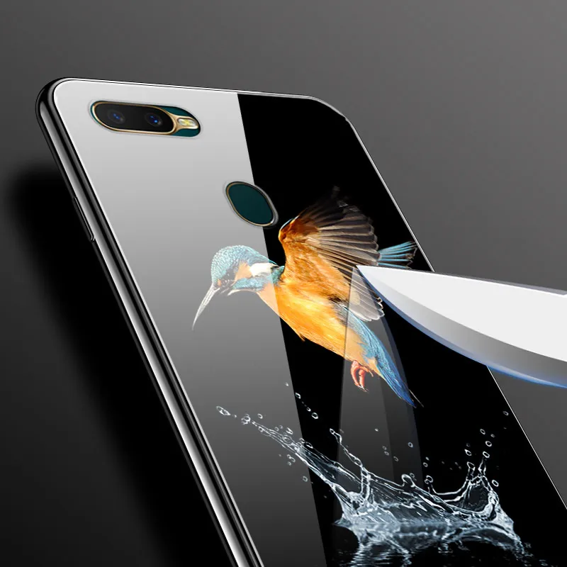 Чехол из закаленного стекла для Oppo AX7 A7 мягкий бампер чехол A5S AX5S телефона A 7 |