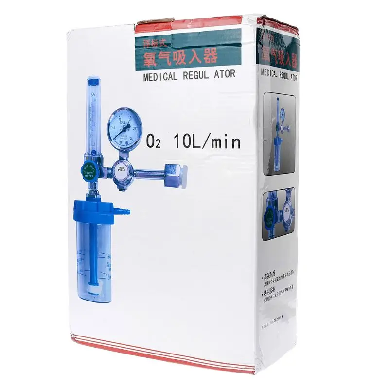 Pressure Regulator O2 Medical Oxygen inhaler Pressure Reducing Valve Oxygen Meter G5/8" 0-10L/min
