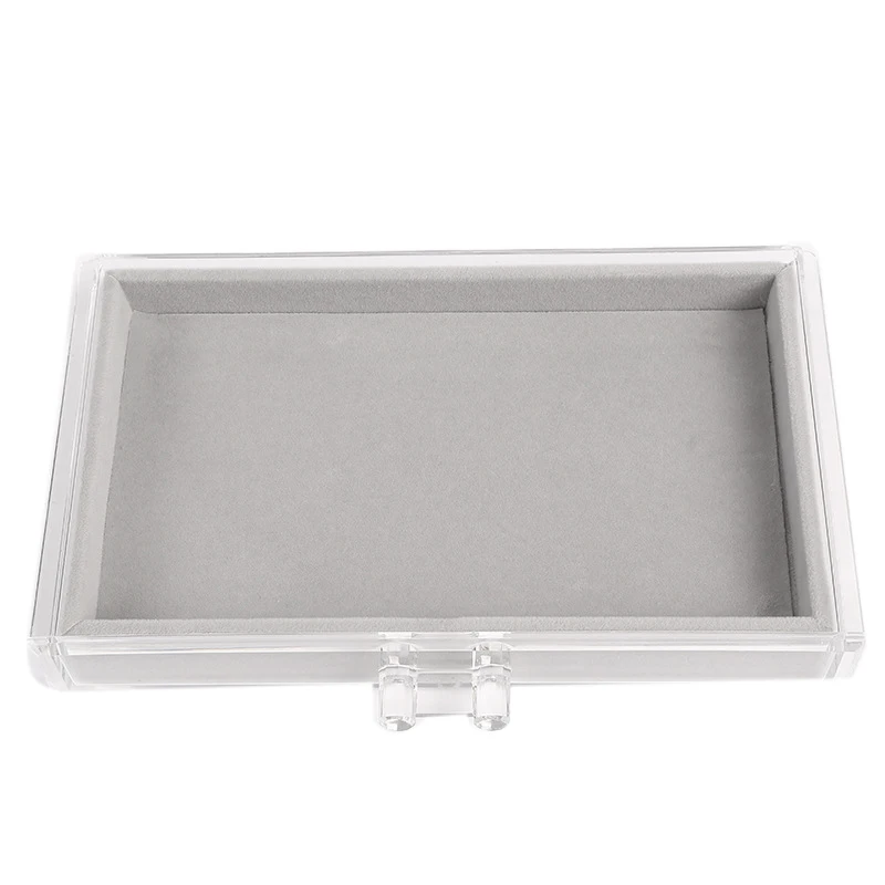 

Dustproof Jewelry Storage Box Display Box Ladies Pendant Watch Display Stand Box Home Earring Necklace Jewelry Box