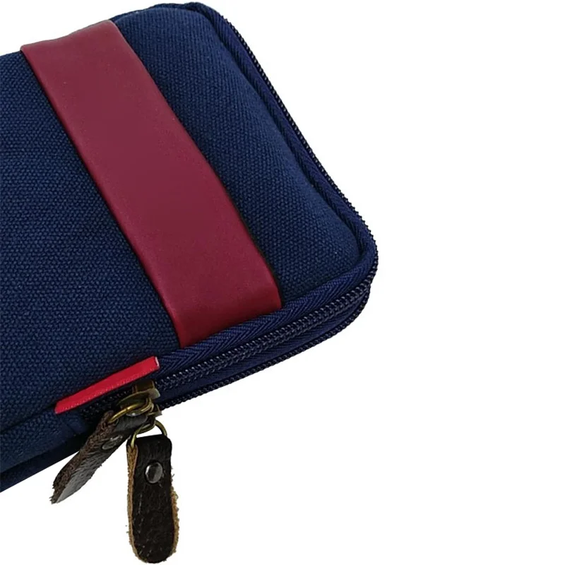 Мужская Ретро универсальная Беговая походная поясная сумка двойная на молнии