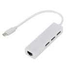Тип C Rj45 Usb2.0 сетевая карта с концентратор Тип c 100 м Сетевая карта USB-C Hub адаптер Поддержка WIN XP  78  OS X НОВОЕ
