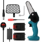 Портативная электрическая мини-пила для обрезки дерева, 21 в