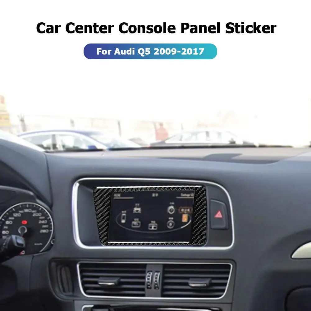 

Car Center Console Panel Strip Stickers Carbon Fiber Color Interior Mouldings Car Trim Decoration for Audi Q5 2009-2017