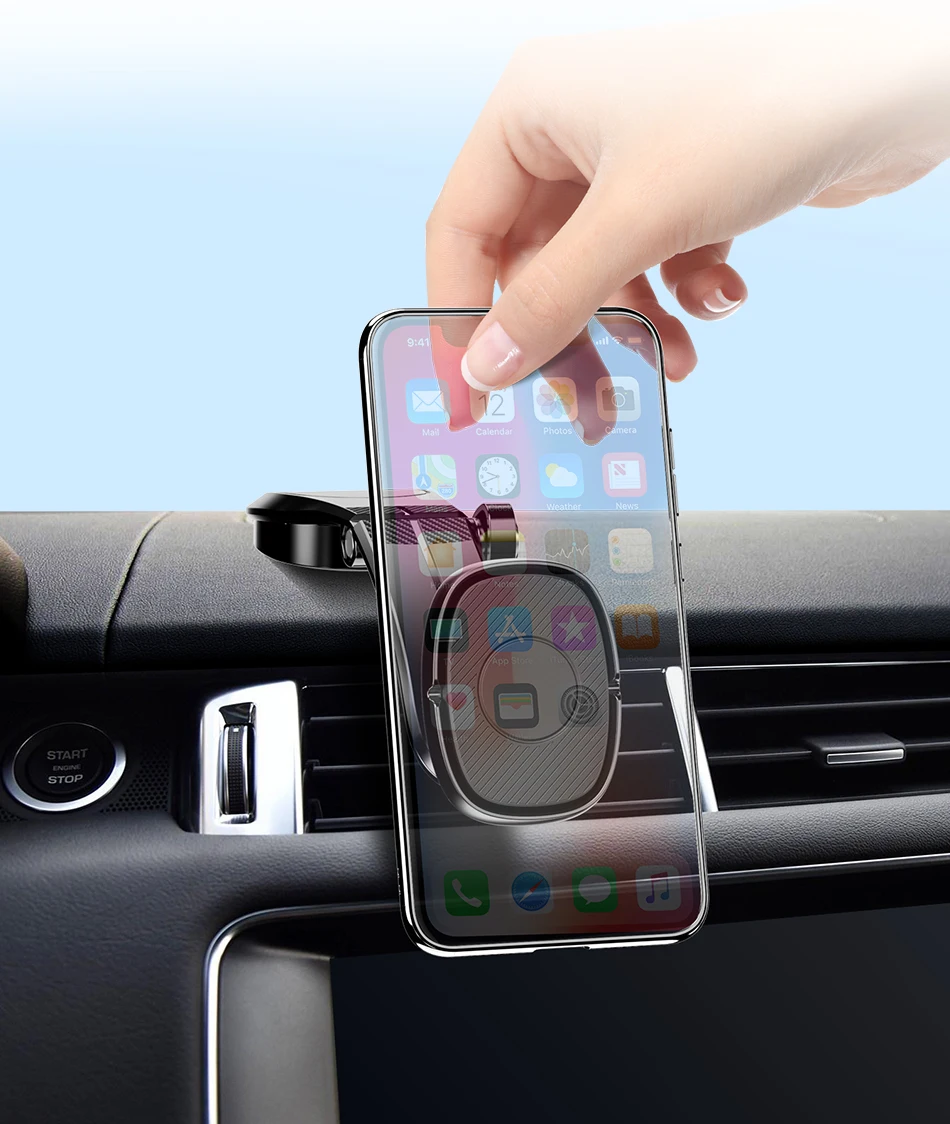 ROCK Car Phone Holder Magnetic Mobile Phone Car Holder Stand for Cell Phone Universal Car Mount Holder for Smartphone
