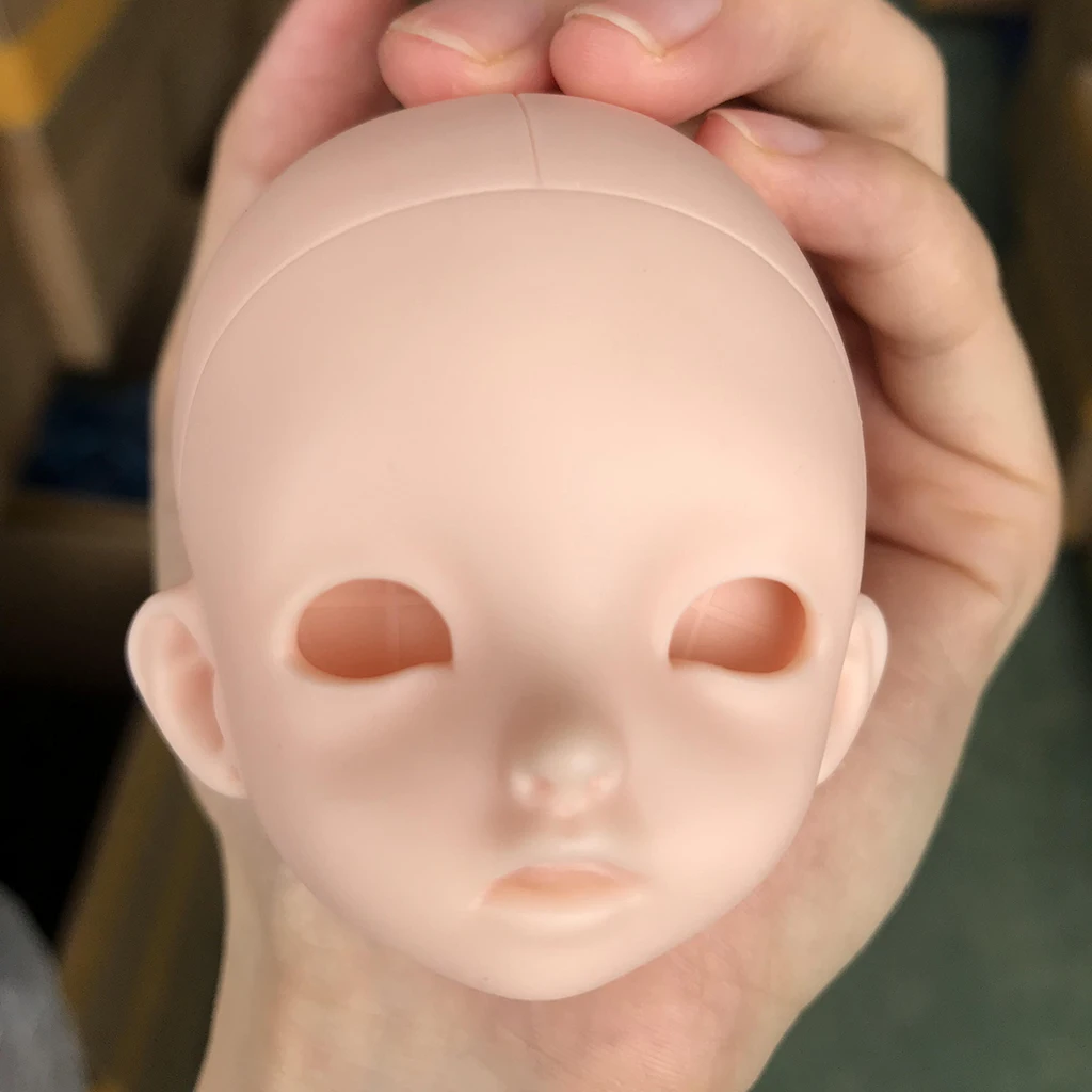

1/6 Unpainted Moveable Figure Doll Parts Making Practice Head