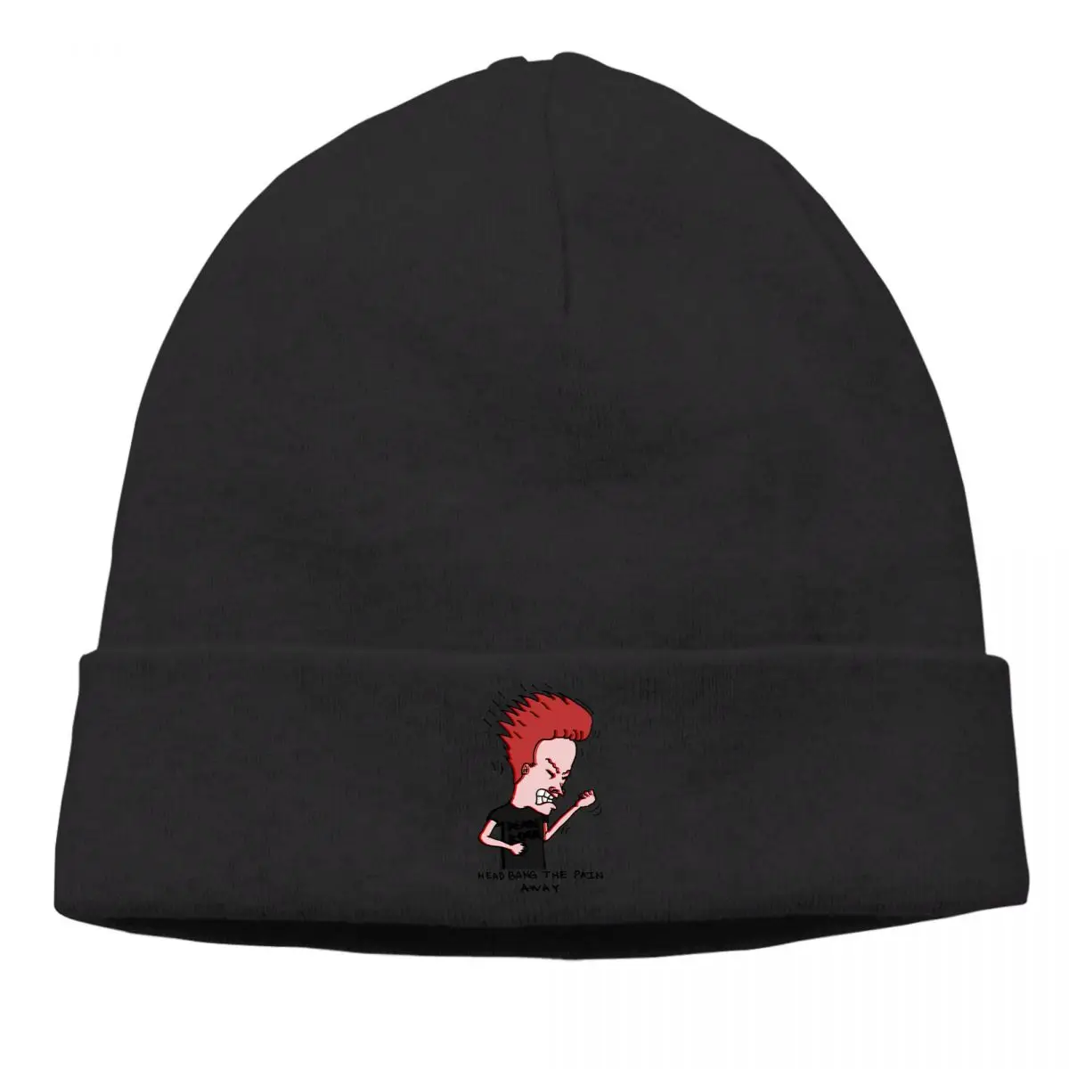 

Pain Killer Bonnet Homme Fashion Knitted Hat Beavis and ButtHead Chat Hilarious Animation Skullies Beanies Caps