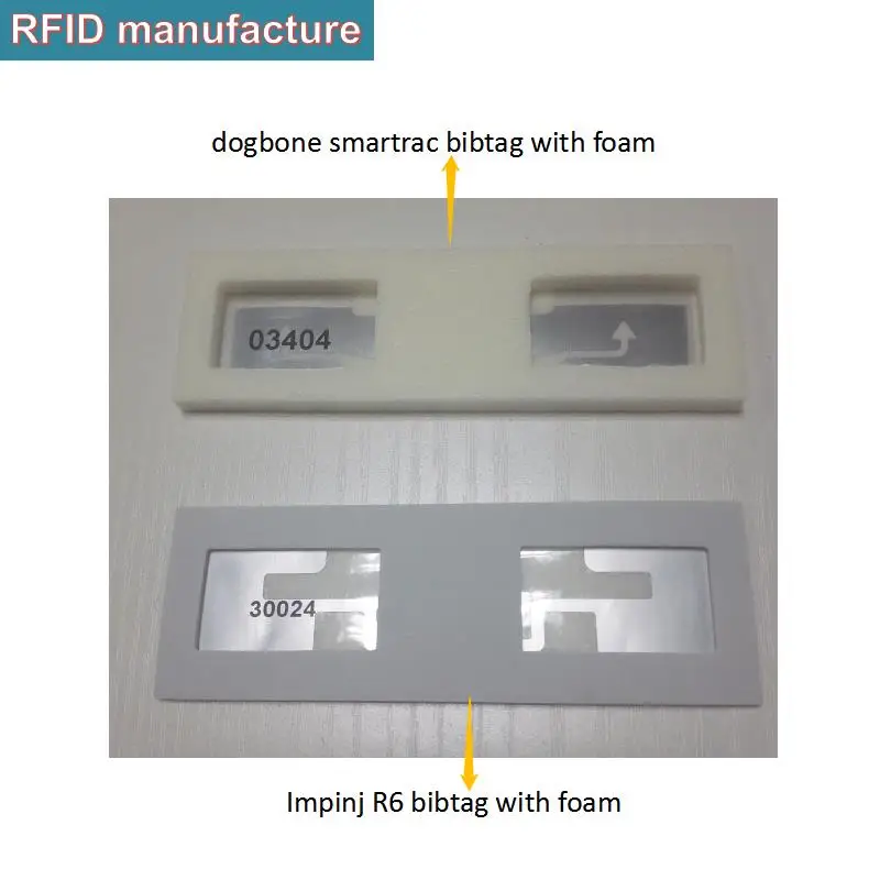 UHF RFID impinj r6 840-960 МГц влажная инкрустация EPC класс 1 Gen2 с наклейкой bibtag образец в