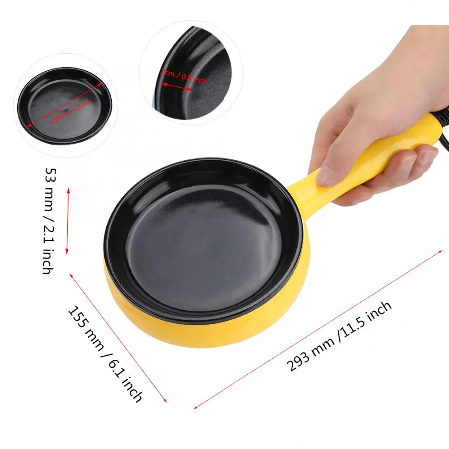 

Electric Egg Cooker Multifunction Eggs Boiler Food Steamer Non-Stick Egg Omelette Frying Pan Steak Skillets EU Plug 220V