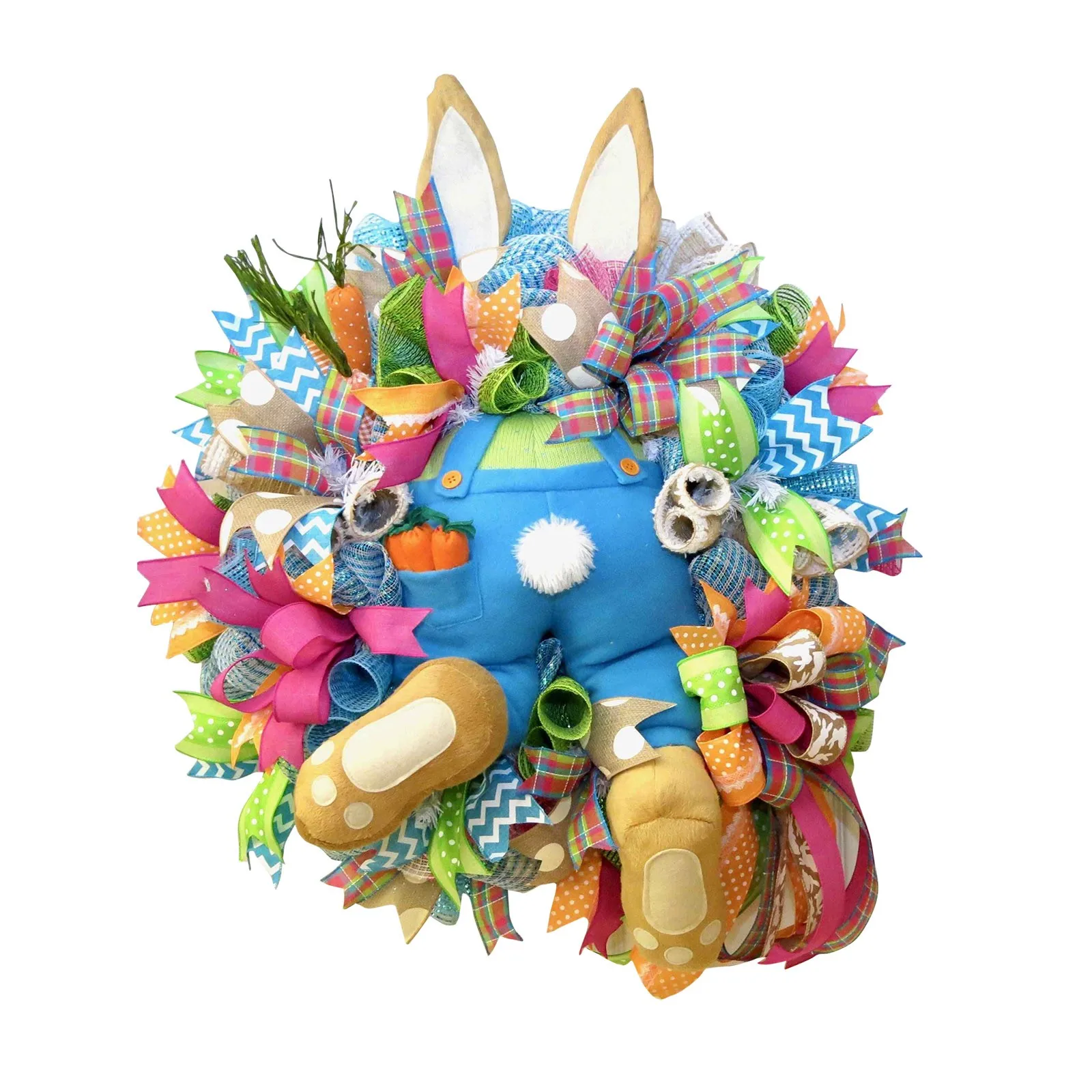 

Easter Wreath Rabbit Thief Bunny Butt With Ears Cartoon Bunny Shape Cute Decoration Ornaments Door Hanging For Party Decorations