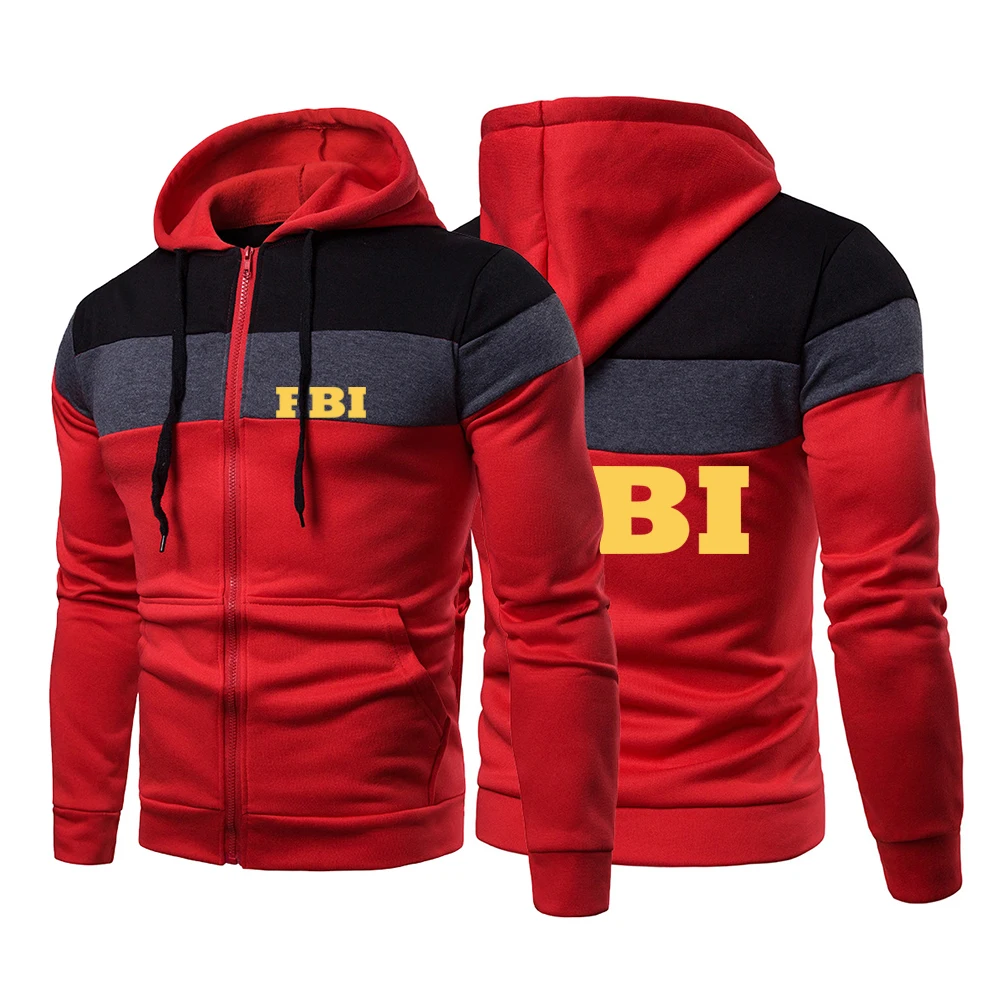 Мужская Новая весенне-осенняя модель FBI 2021 свитшоты с длинным рукавом и вышивкой