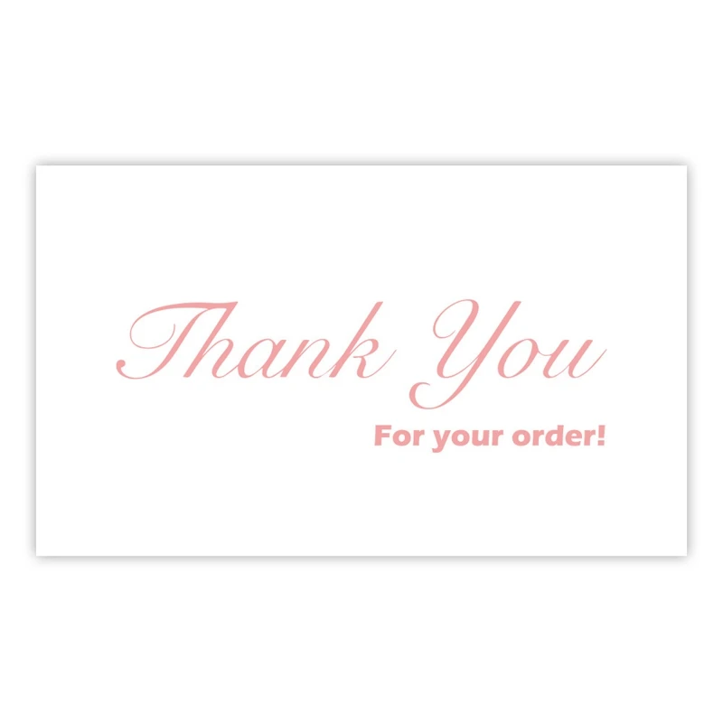 

30Pcs/Pack Thank You Cards Copperplate Paper Thank You Gift Packaging English Five-star Card Praise Label For Small Businesses