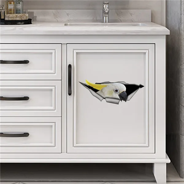 Съемные наклейки на стену 24 г западные тему кофе 3D разбитые ванная комната туалет