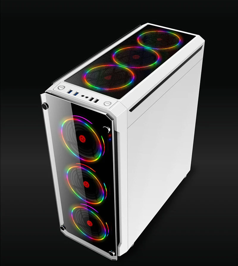 452*208*495 мм E-ATX diy игровой компьютер PC чехол боковая прозрачная стеклянная панель водяное охлаждение настольный корпус основной рамы