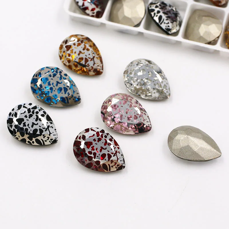 Бесплатная доставка свадебное украшение K9 искусственная кожа в форме капли