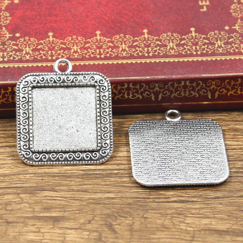 3 шт. Кабошон База подходит для установки Мода 20 мм Внутренний размер античный