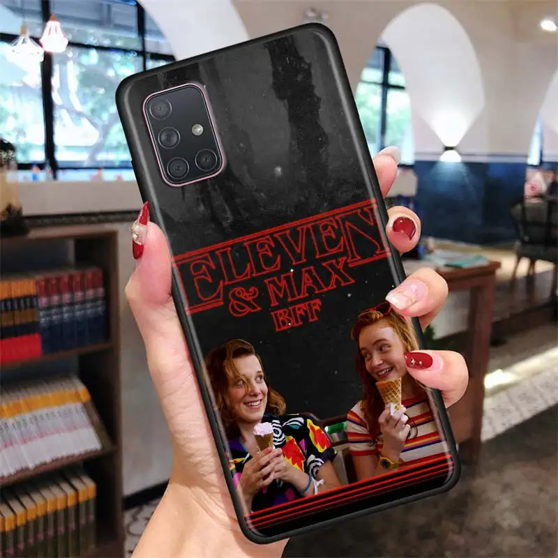 

Stranger Things Case For Samsung Galaxy A51 A71 A02s A21s A31 A41 A11 A01 Black Silicone funda Phone Cover