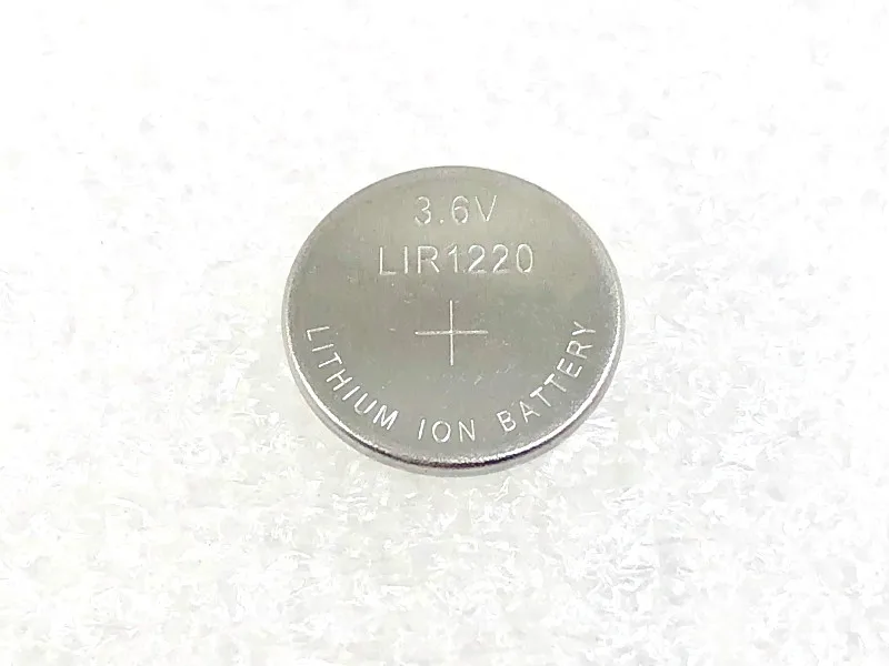 2 шт. LIR1220 1220 литий-ионный 3,6 В кнопка батареи монета аккумуляторная батарея