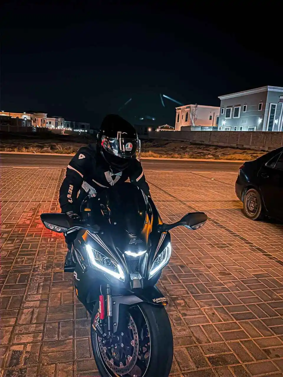 1X полностью светодиодная передняя фара в сборе для Kawasaki Ninja
