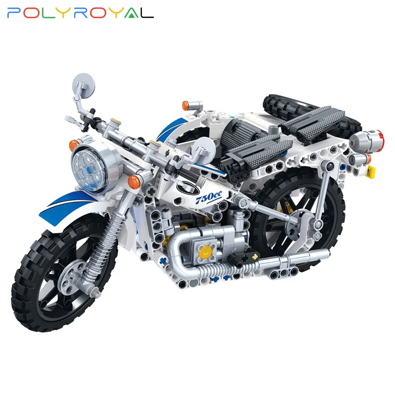 Строительные блоки Polyroyal трехколесный мотоцикл 550 шт. модель сделай сам кирпичи