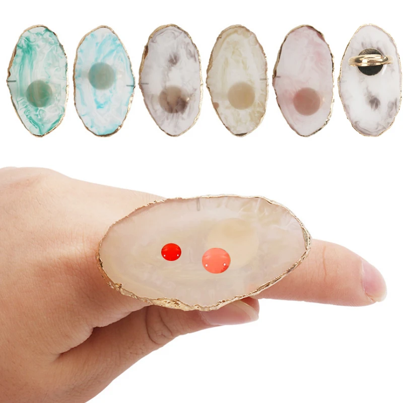 1 шт. кольцо из натуральной смолы цветная палитра накладные ногти дисплей