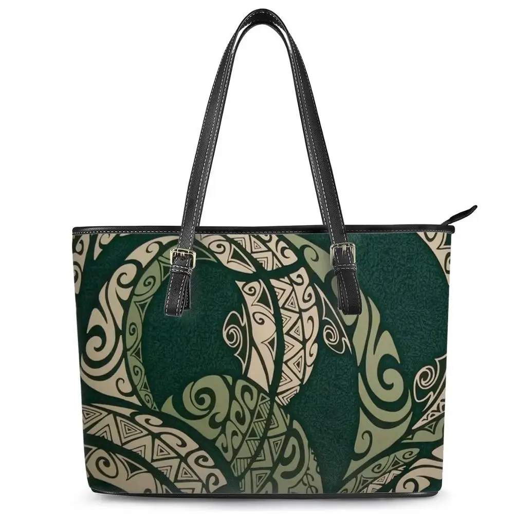 

Polynesian tribal style Print Designable Luxury Handbags For Ladies Personalized tote shoulder bag Casual Women Hand bags
