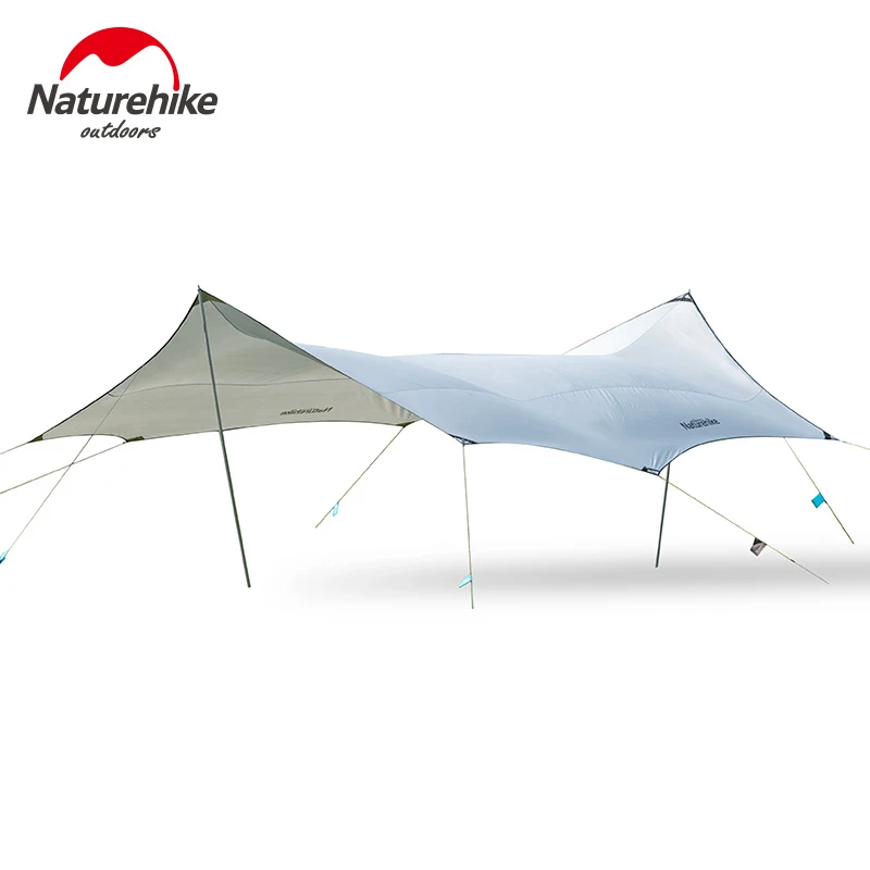 Большой солнцезащитный навес Naturehike на 8 10 человек семейный с серебряным