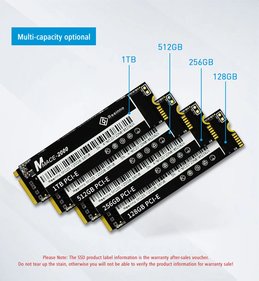 SSD M.2 Nvme Pcie 128 ГБ 256 512 1 ТБ 2280 HDD 3D NAND 8 г/локон высокоскоростного твердотельного накопителя для ноутбуков и настольных компьютеров reeinno бренд