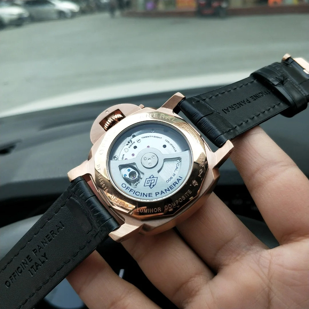 

Panerai Luminor watch men's skeleton automatic mechanical AAA watch gold skeleton retro men's women watch quartz watch