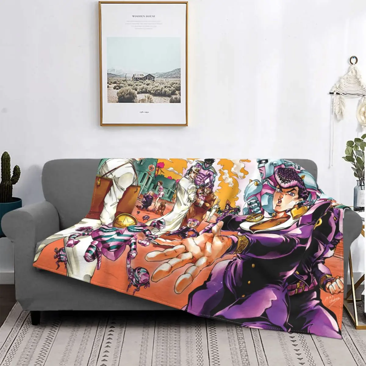 

Одеяло Jojo's невероятные приключения s флисовое зимнее многофункциональное ультра-мягкое покрывало для дома и путешествий одеяло