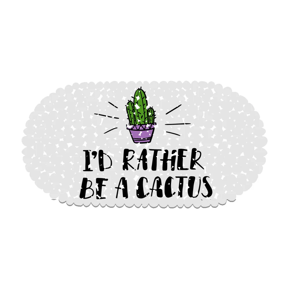

Cartoon Cactus Bathroom Anti-slip Mat Toilet Floor Mat Waterproof Shower Mat Suction PVC Simple Bathroom Decoration Bath Carpet